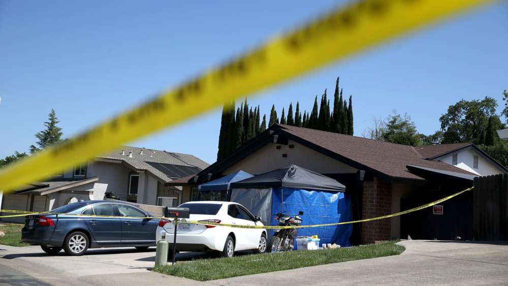 Caution tape, Joseph DeAngelo house