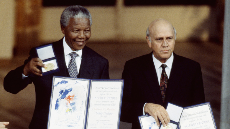 Nelson Mandela and F.W. de Klerk 