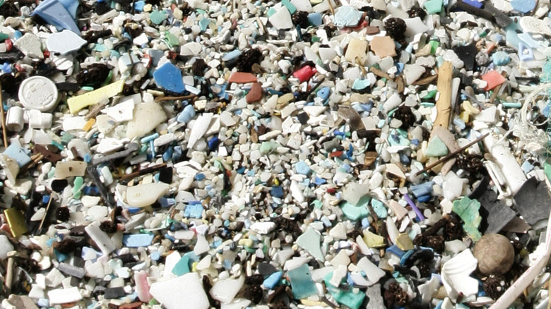 Microplastic pile