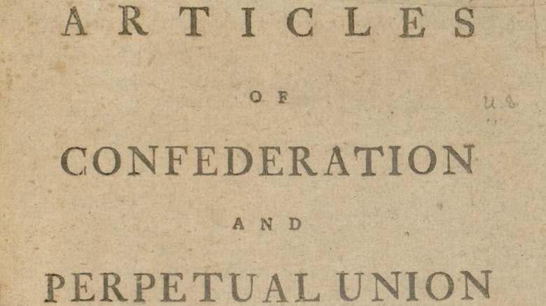 Articles of Confederation, 1777