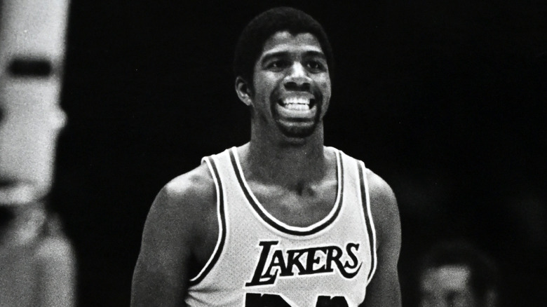 Magic Johnson smiling