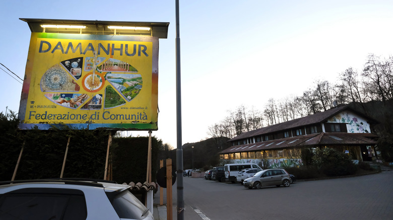 The headquarters of the Damanhur community, on March 1, 2019 in Baldissero Canavese, Italy