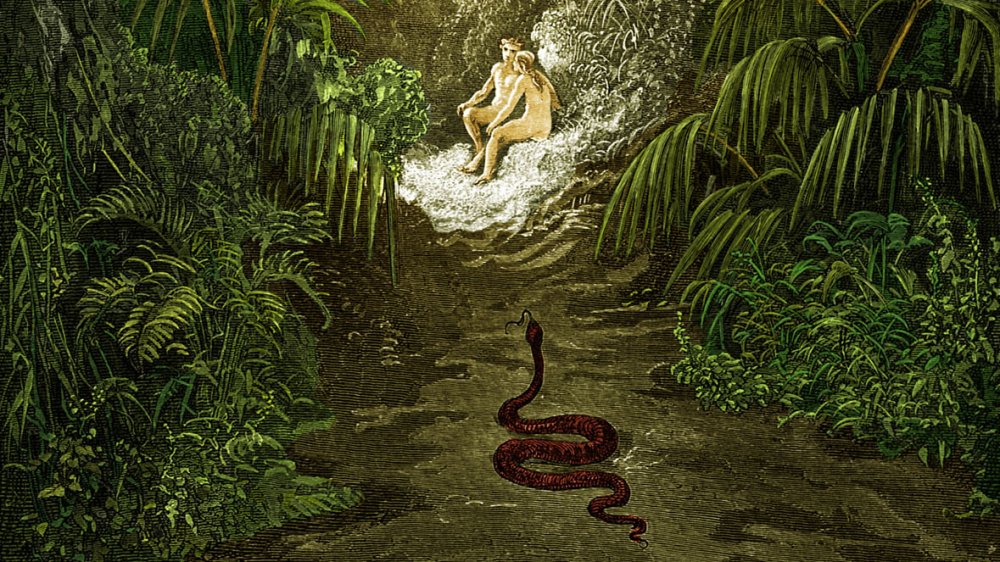 The Dancing Lares and the Serpent in the Garden by Harriet I. Flower