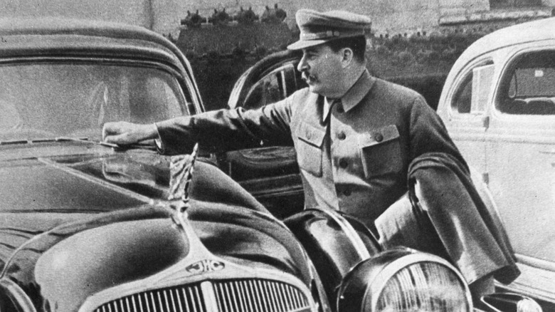 Stalin with his car