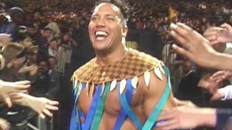 Rocky Maivia smiling