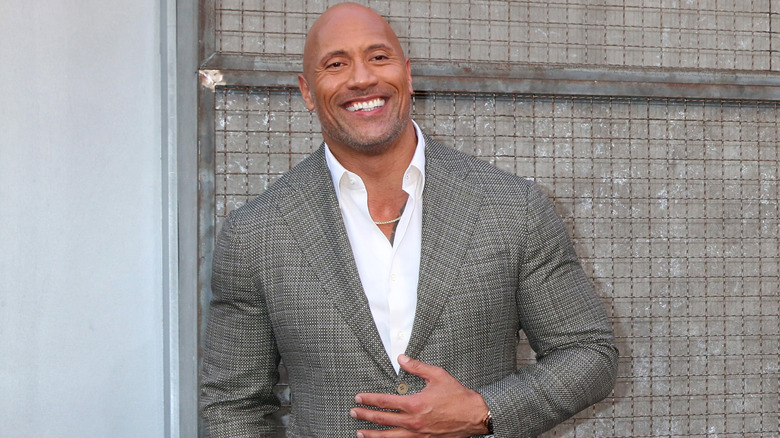 Dwayne Johnson smiling