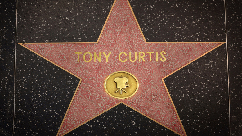 Tony Curtis' star on the Hollywood Walk of Fame