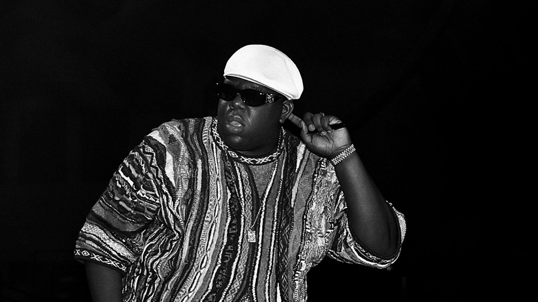 Biggie Smalls performing