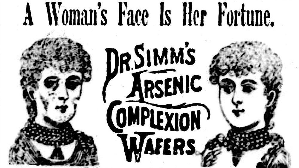 Victorian advertisement: ingestible arsenic wafers