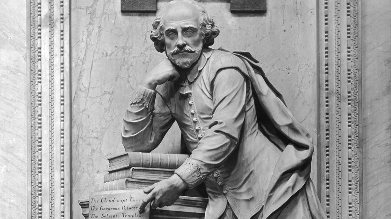 Shakespeare's monument in Poets' Corner 