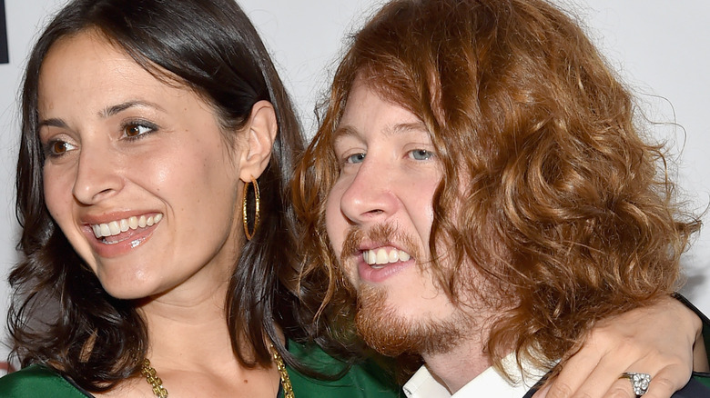 Ben Kweller's wife Lizzy hugs him