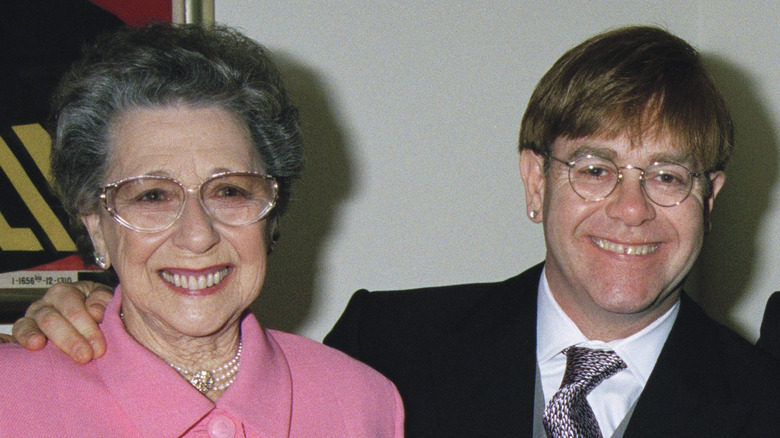 Elton John and his mother