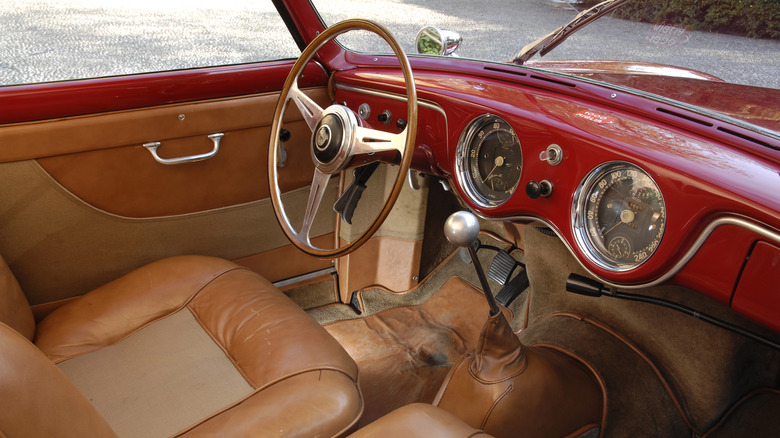 interior of a ferrari