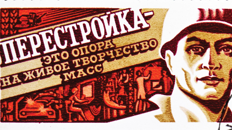 Perestroika commemorated on stamp