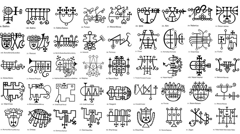 72 sigils from the Ars Goetia