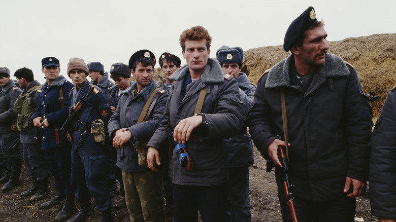 Chechen troops, 1992