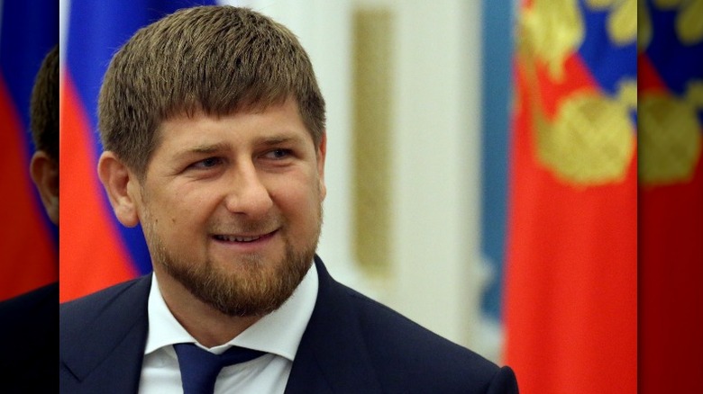 Ramzan Kadyrov smiling