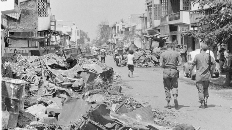 Saigon in ruins February 1968
