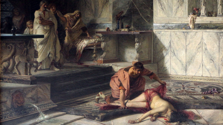 painting of the murder of nero's mother 