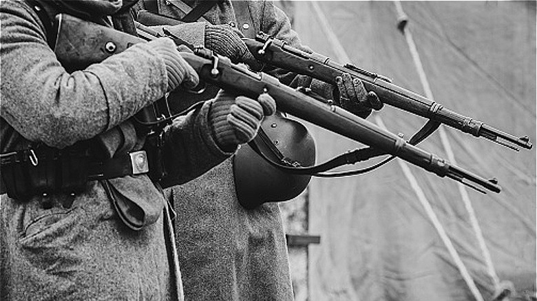 Men with German rifles