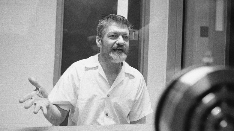 Theodore Kaczynski hand out