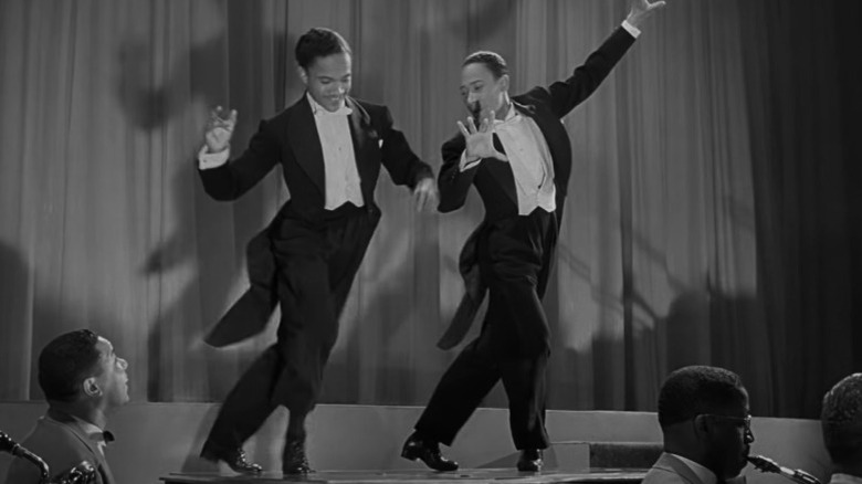 Nicholas Brothers dancing on piano