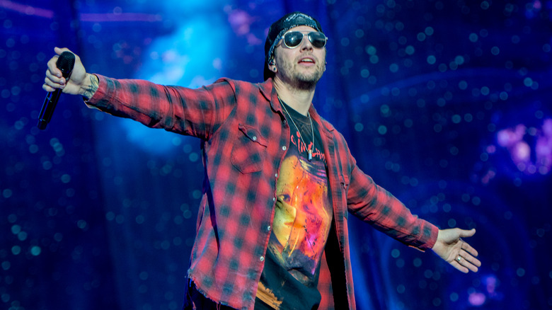 M. Shadows performing