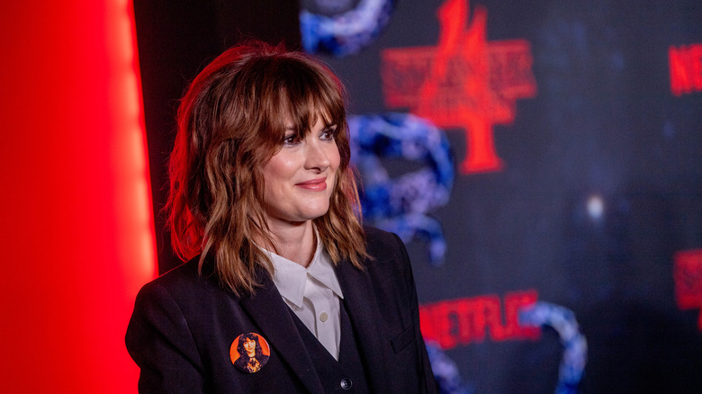 Winona Ryder smiling on the red carpet