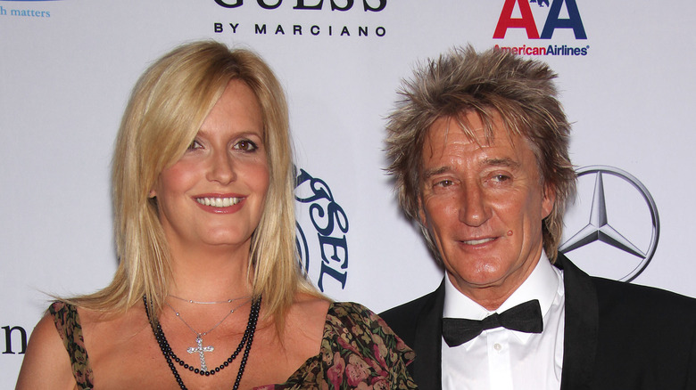Penny Lancaster with Rod Stewart