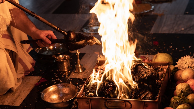 Puja ceremony 