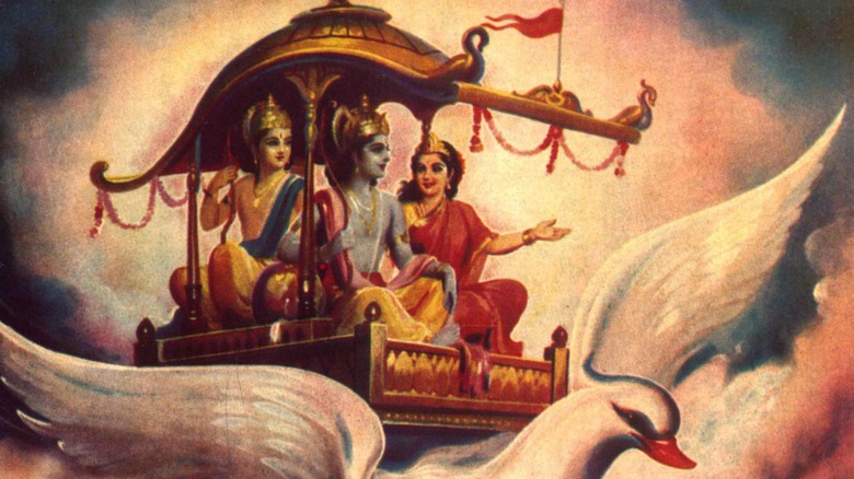 Rama and his Pushpaka Vimana