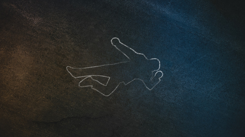 chalk outline body