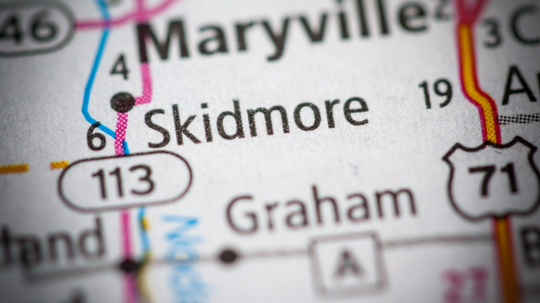 Skidmore Missouri on a map