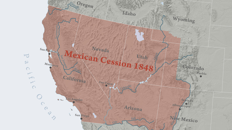 1848 Mexican Cession Map