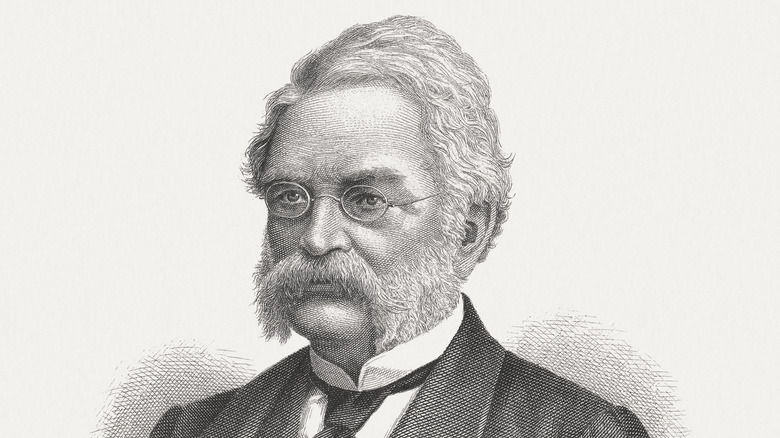 drawing portrait of Werner von Siemens