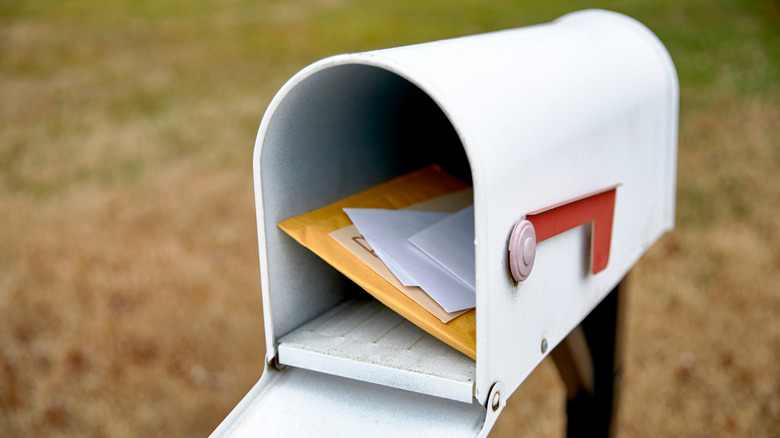 Mailbox with letters