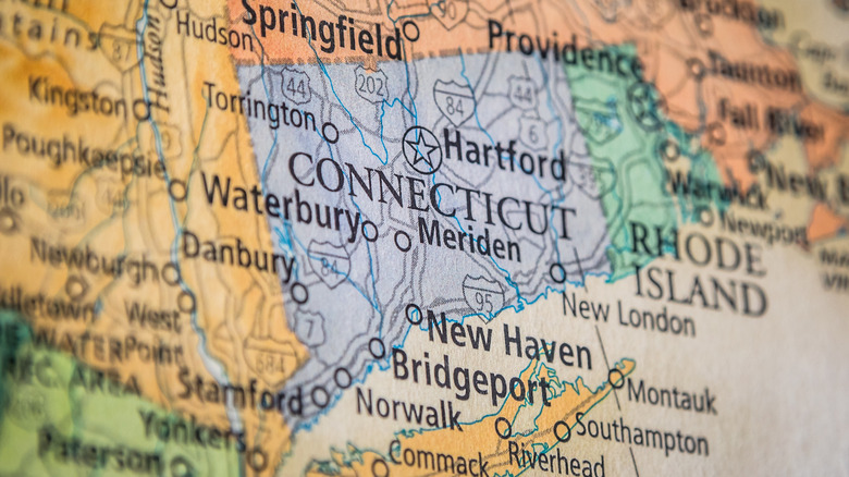 map of connecticut