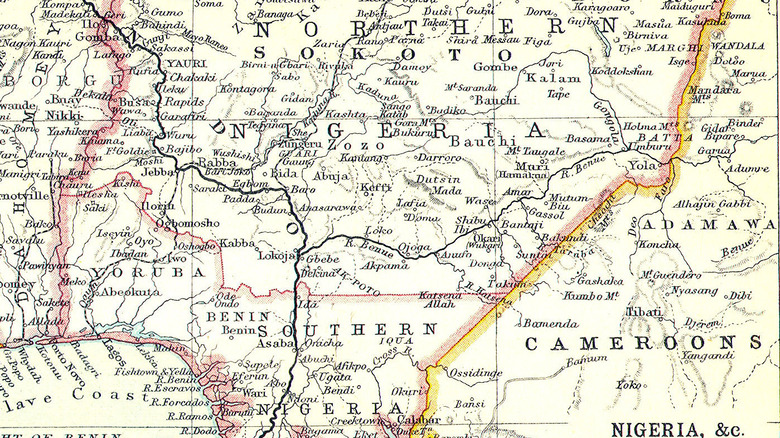 Nigeria 1914 Map