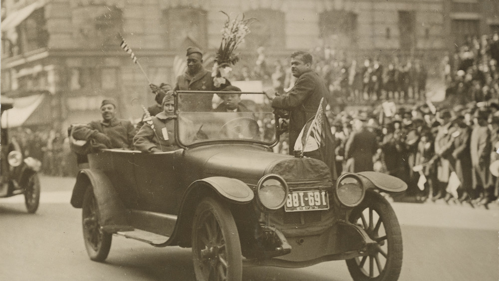 Henry Johnson in the WWI homecoming parade