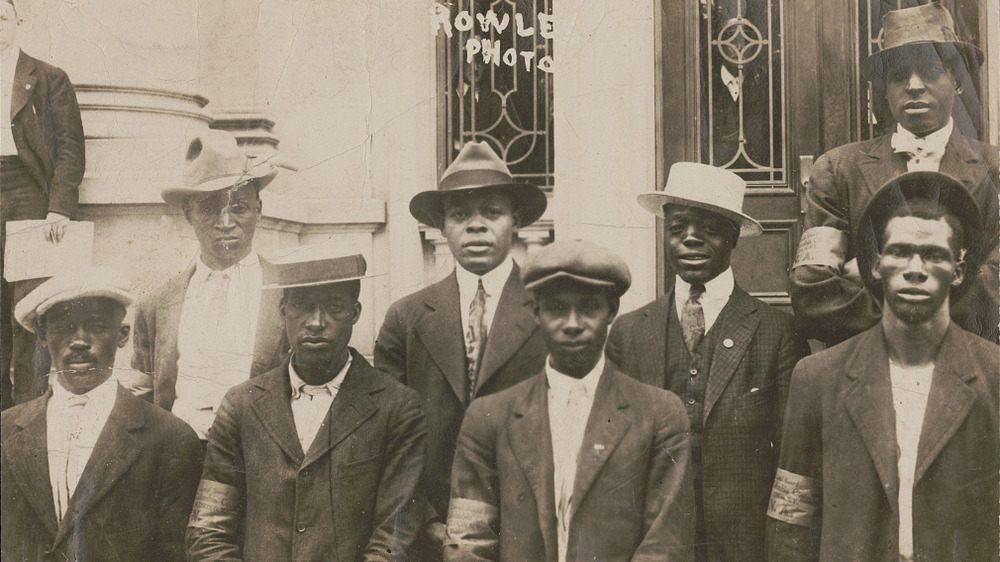 recruits for the 15th New York National Guard Regiment AKA the 369th Infantry Regiment