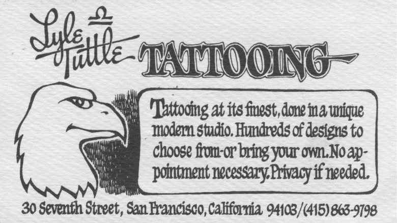 Business card for Lyle Tuttle