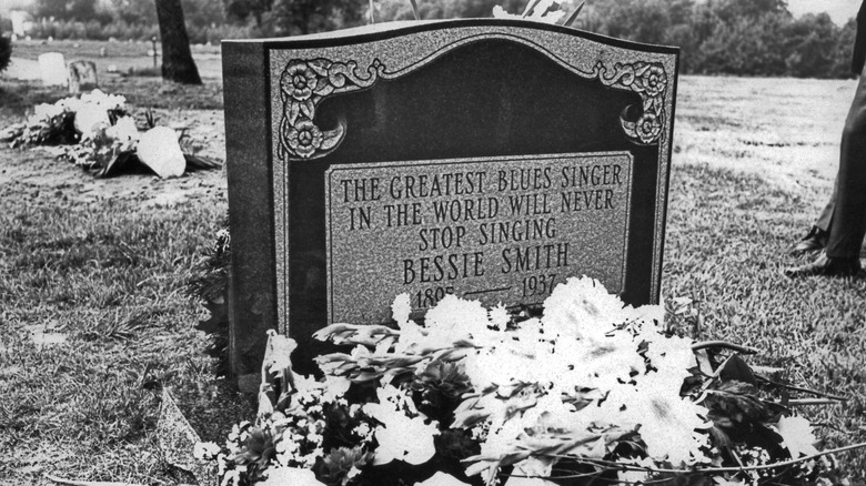 The grave of blues singer Bessie Smith 