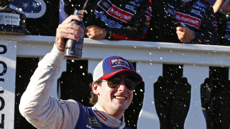 Ryan Blaney after a race