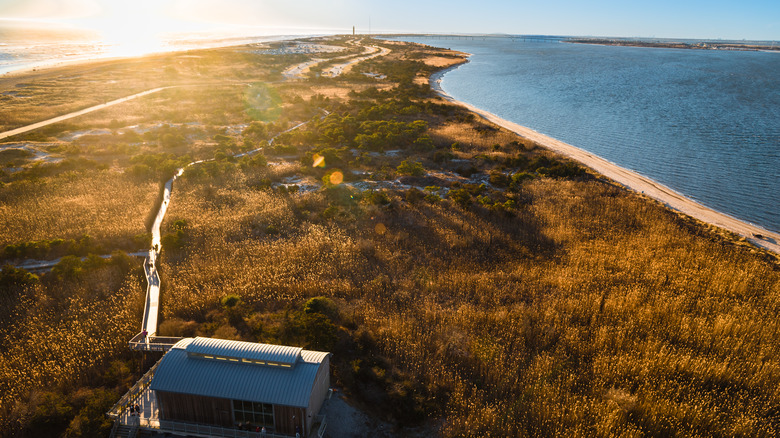 Fire Island aerial view