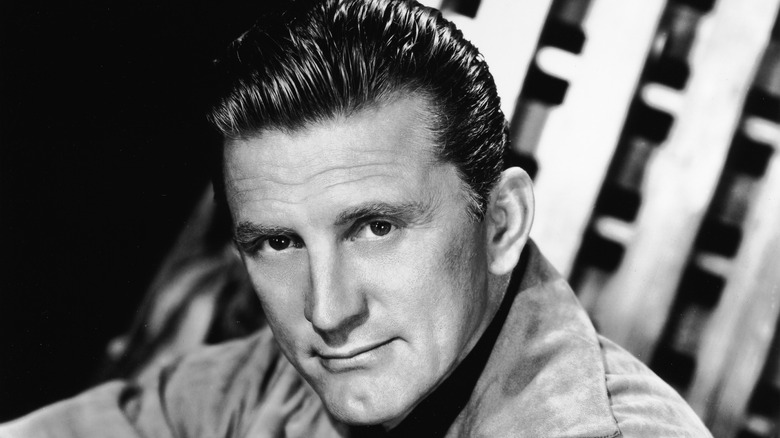 Kirk Douglas posing