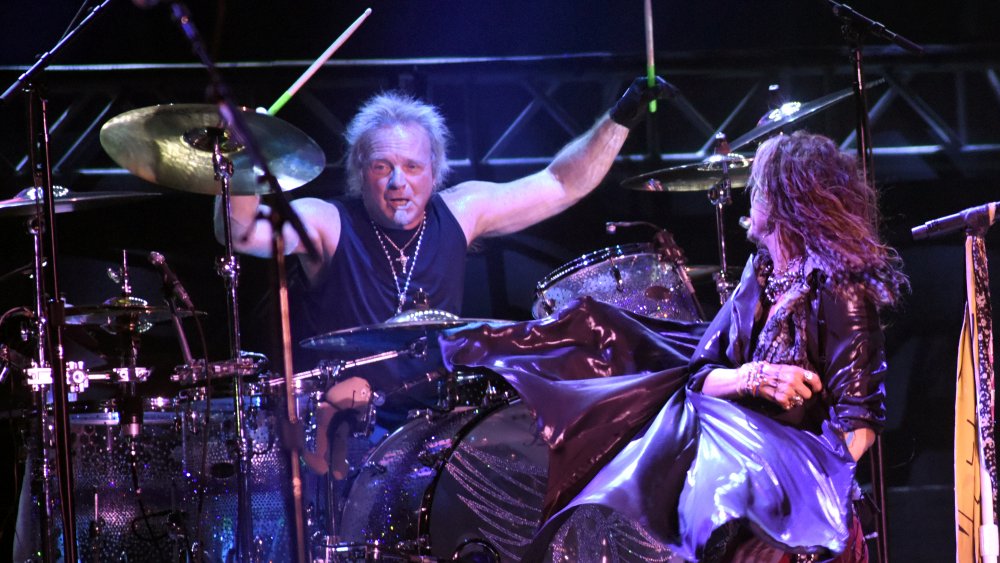 Joey Kramer and Steven Tyler of Aerosmith