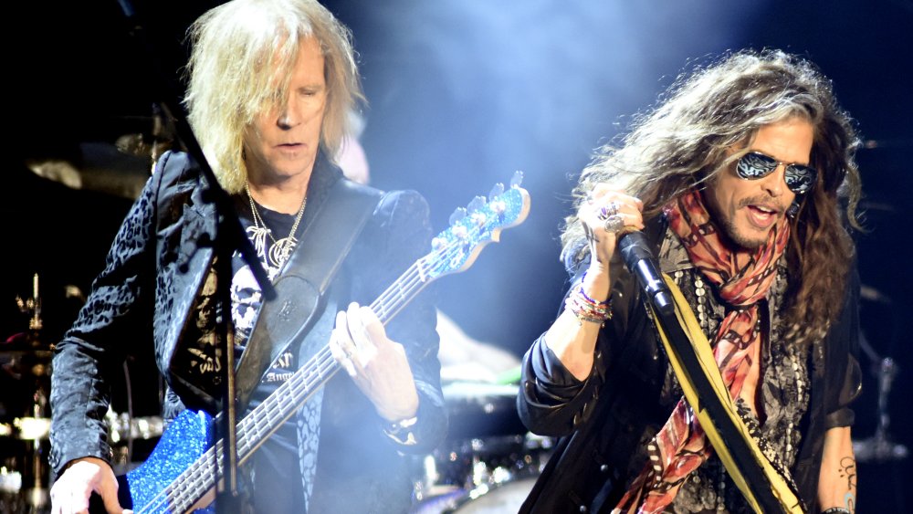 Tom Hamilton and Steven Tyler