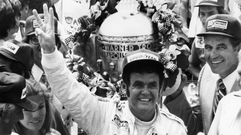 Al Unser Sr. celebrates