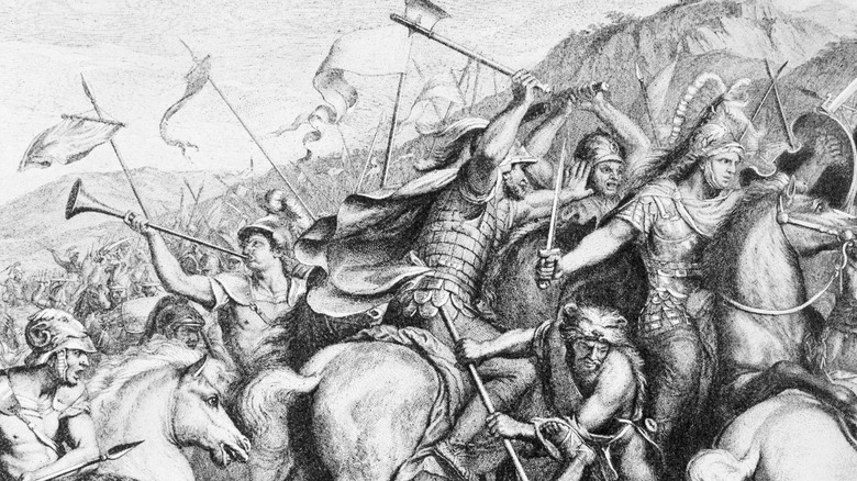 Alexander the Great in battle