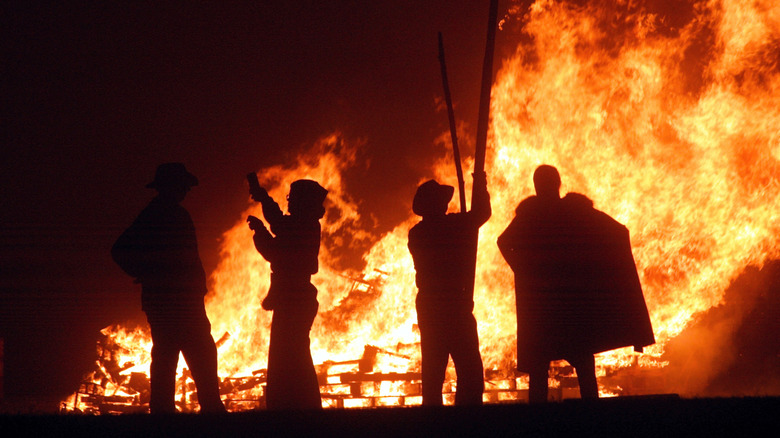 People celebrating Samhain